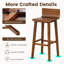 Tabourets de bar 29 po en bois avec dossier et siège Mid-Century-1469641685