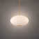 Illusion Dimmable LED Pendant With Oval Shaped Glass Shade, Adjustable Color Temperature