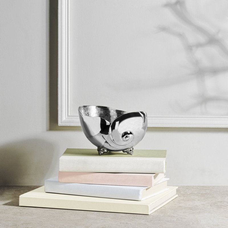 Ocean Reef Moon Shell Bowl, 4" H x 5.5" W x 6.5" D