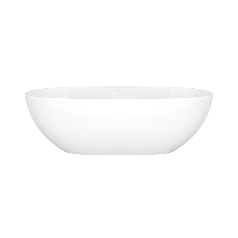Barcelona 67" x 32" Freestanding Soaking Bathtub With Void, Gloss White