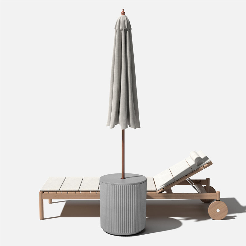 Table d'appoint Demi Shade, Gris
