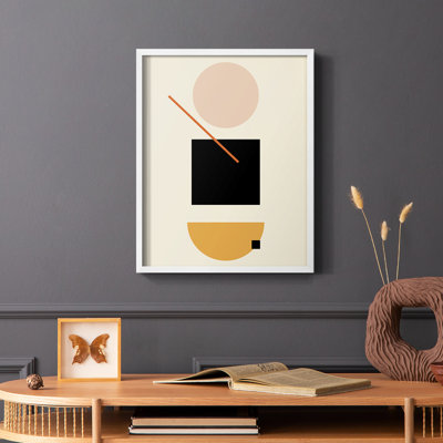 Simple Shape Framed Print - Solid Wood