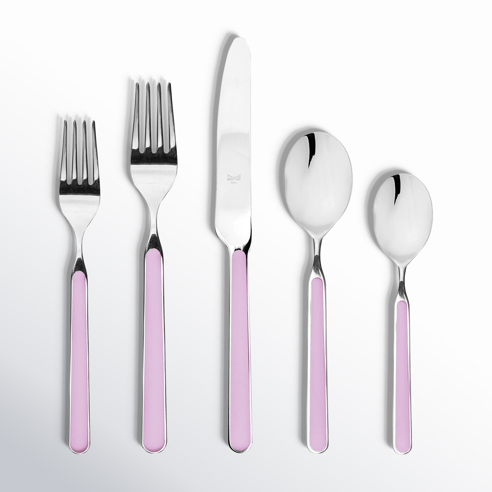 Fantasia Stainless Steel Flatware Set of 20 - Service for 4, Lilac