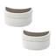 Wooden Top Storage Ottoman Upholstery(Set of 2)-1680739300