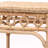 Elodie Natural Rattan End Table with Shelf Square Boho Accent Table with Decorative Loop Detail