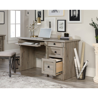 Oak Finish Computer Desk