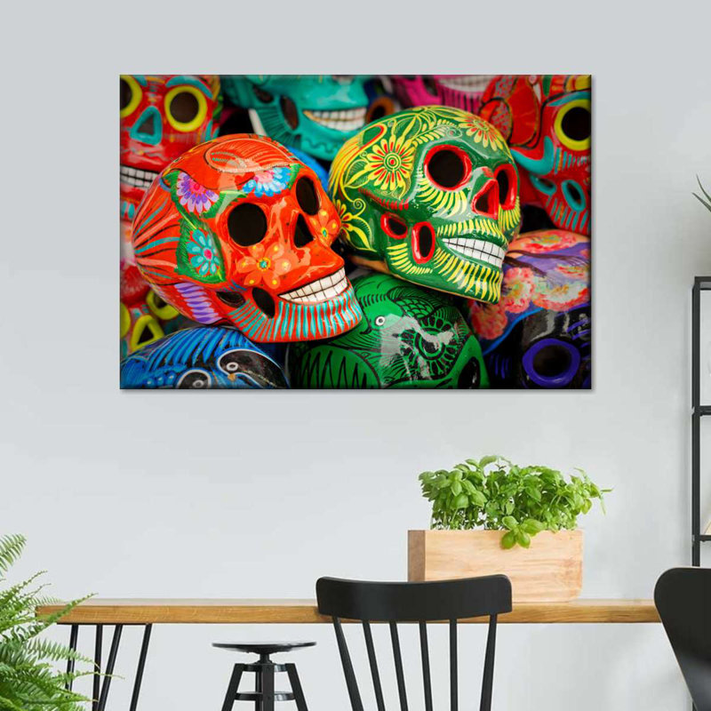 Impression sur toile Dia De Los Muertos, H 16 po x l 24 po x P 1,25 po