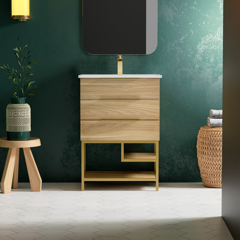 Meuble-lavabo 24 po Carre