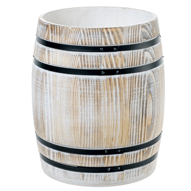 White Barrel Design Kitchen Cooking Utensil Holder	
