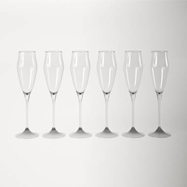 TABLE 12 14.5-Ounce White Wine Glasses, Set of 6, Lead-Free Crystal, Break  Resistant