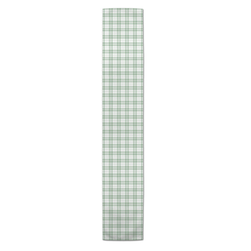 Chemin de table Annslie, L 72 po x l 16 po, Tissu écossais 1