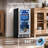 Euhomy 15'' W 3.2 Cu Ft 130 Cans Beverage Refrigerator - Freestanding/Built-In/Under Counter Cooler With Tempered Glass Door & Reversible Handle, Stores Beer, Wine, Drinks