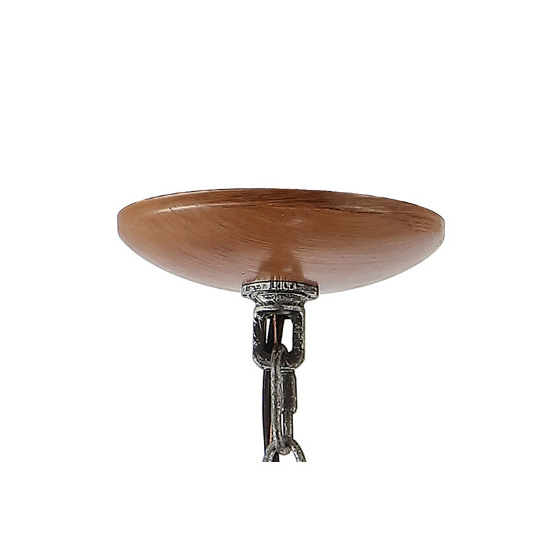 Hildegard 4 - Light Silver/Brown Lantern Pendant