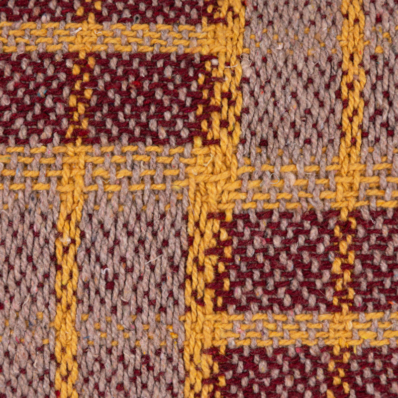 Esther Plaid Cotton Blend Throw Pillow