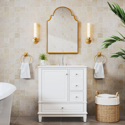Gytha 30" Bathroom Vanity With Medicine Cabinet