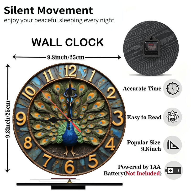 Horloge murale Elephant Jungle