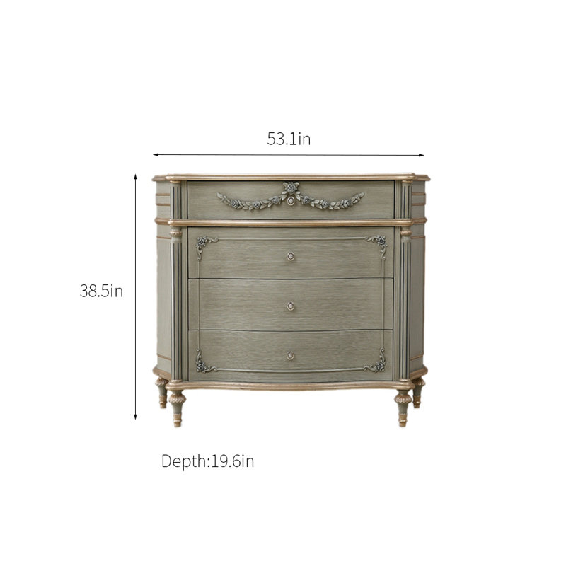 Commode d'appoint en bois massif