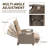 Recliner Patio Chair with Cushions-1407145557