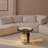 High-end transparent resin round coffee table