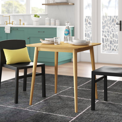 Bednarz Pine Square Solid Wood Top with Solid Wood Base Dining Table