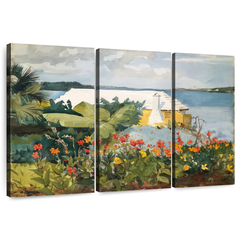 Gillard Flower Garden And Bungalow - Bermudes, H 20 po x l 33 po
