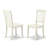 6 Piece Dining Room Furniture Set Contains a Rectangle Kitchen Table with Butterfly Leaf and 4 Dining Chairs with a Bench, Linen White-355595087
