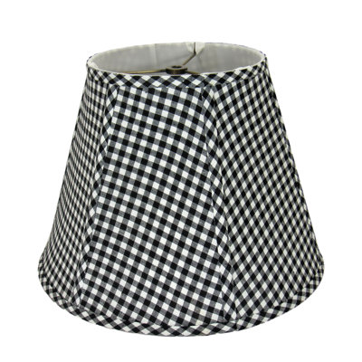 Small Black And White Check Lamp Shade