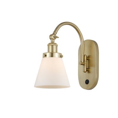 Applique murale 1 lumière 6 "avec bras pivotant 6" Shauna Cone