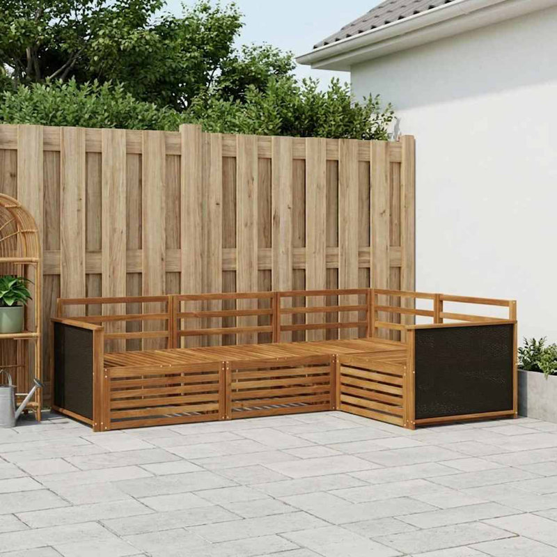 Patio Corner Sofa Set, 4
