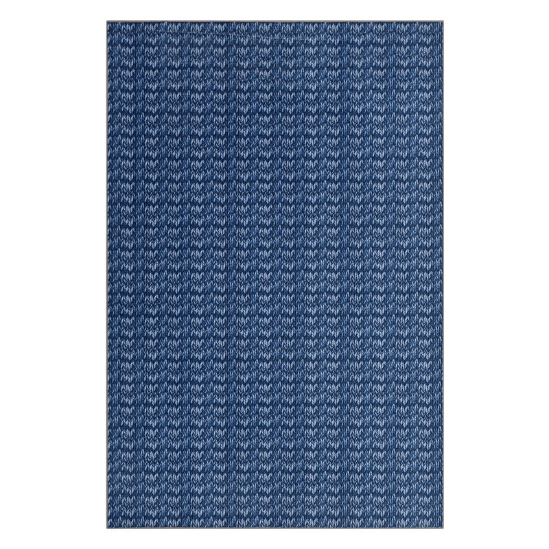 Braided Print Machine Washable Rug with Rubber Backing for Living Room Non-Slip Dining Room Rug Easy-Cleaning Floor Carpet for Bedroom