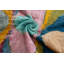 Coussin en velours abstrait