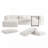 Versatile Modular Sofa with Free Side Table and Pillows for Living Room-905906327