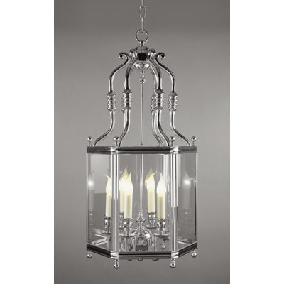 Honaker 6 - Light Chrome Lantern Pendant