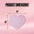 Juicy Couture Sparkle Hearts Memory Foam 1-Piece Bath Mat