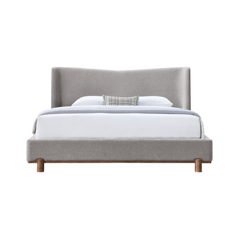 Lit chenille gris, Grand lit