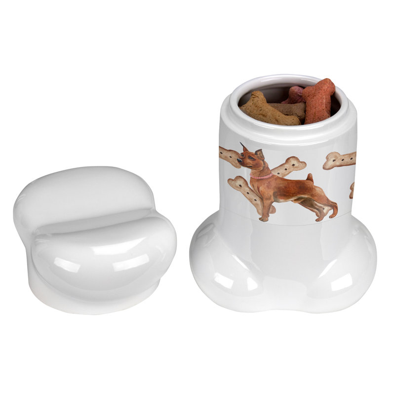 Pot à animaux en forme de pinscher miniature