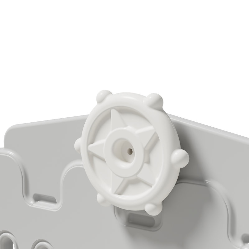 10 in 1 Slide For Toddlers, Indoor Outdoor Slide Toddler Playset Toddler Playground, White/Gray