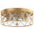 Shantel 2-Light E26 Seeded Glass Gold Dimmable Flush Mount Light Fixtures