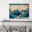 Mount Fuji Seen Through The Waves At Manazato No Hama by Ando Hiroshige - Wrapped Canvas Painting-448132423