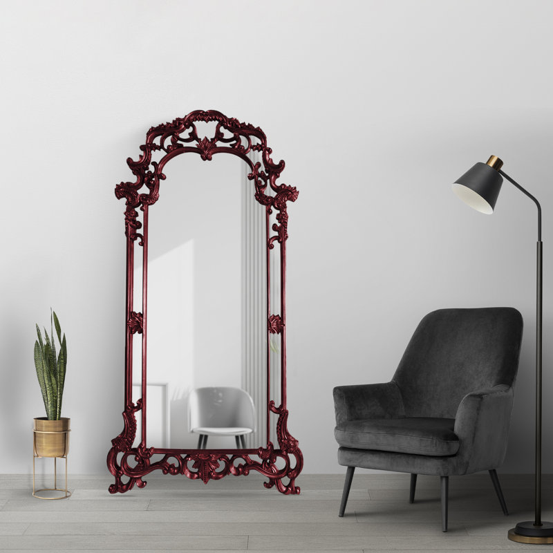 Anika Classic Resin Full Length Mirror, Burgundy