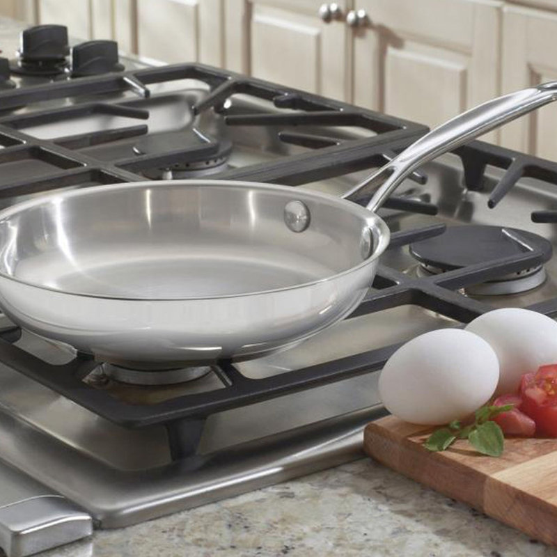 Poêle classique en acier inoxydable de 8 po Chef's