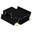 Table basse rectangulaire brillante avec rangement
