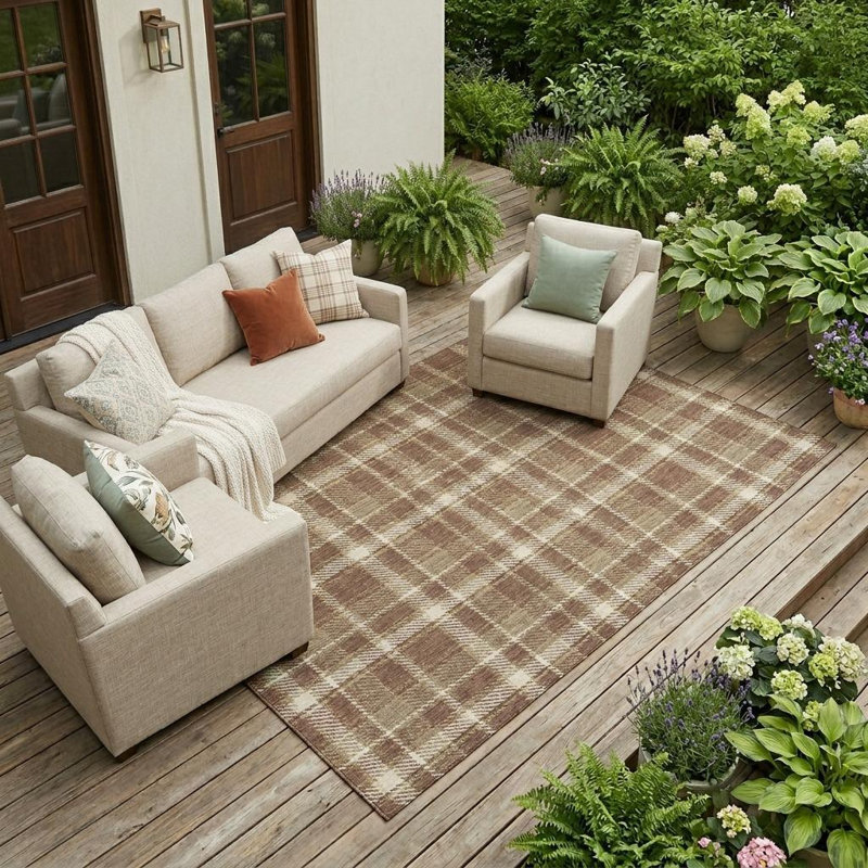 Tapis intérieur antidérapant lavable antidérapant 10 pi x 14 pi chocolat et ivoire 10 pi x 14 pi