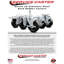 Roue pivotante en caoutchouc dur de 4 po en acier inoxydable dur de 1 1/4 po SCC