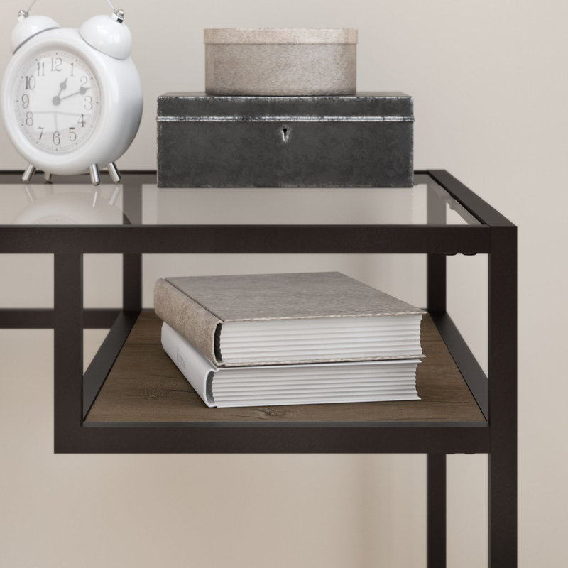Bureau en verre Larome, H 30 po x l 60 po x P 23,97 po