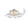 Mccool 4 - Light 15.8" Chrome Square Semi Flush Mount