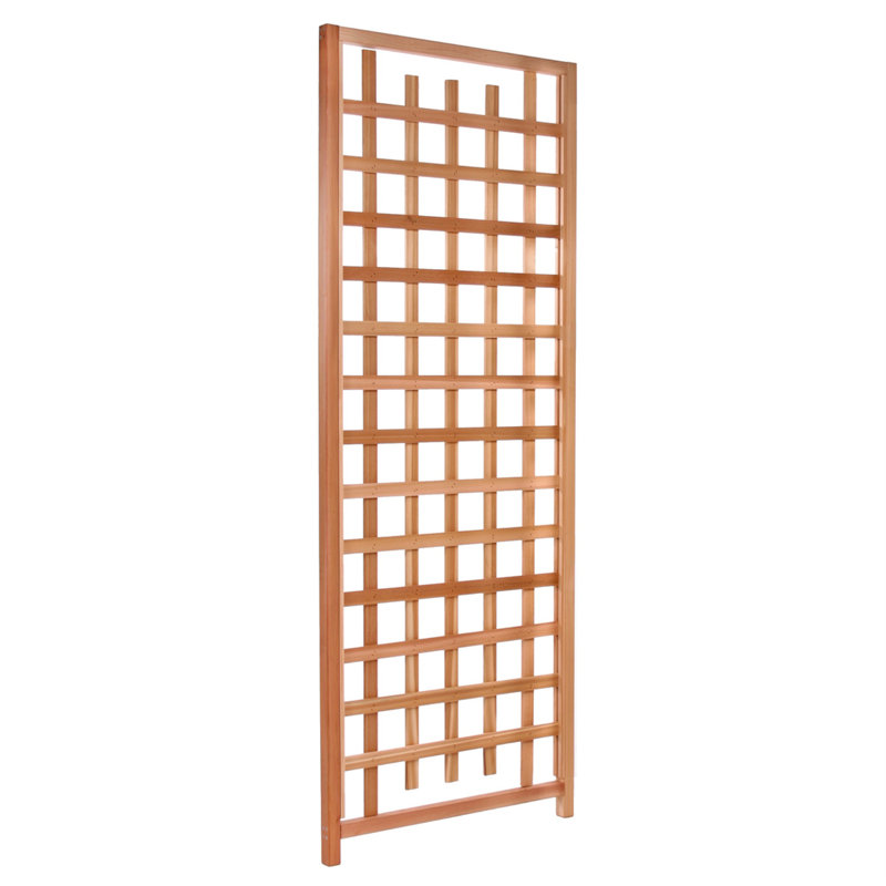Beige Cedar Wood Outdoor Trellis Panel 33x2x84