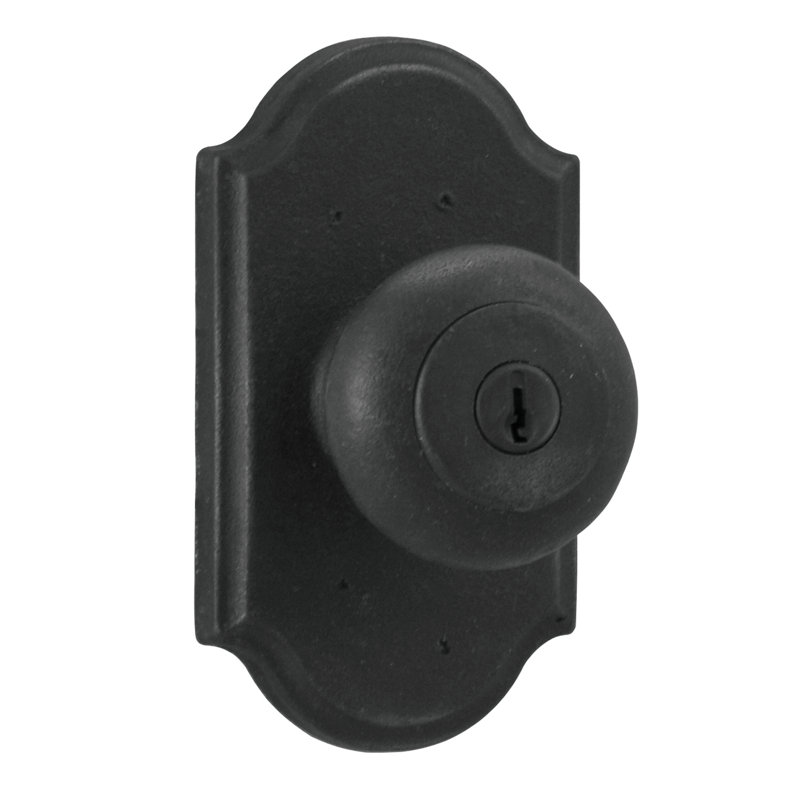 Wexford 2.5'' Diameter Keyed (Entry) Round Knob, Black