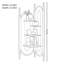 Vitrine simple en bois massif multicouche