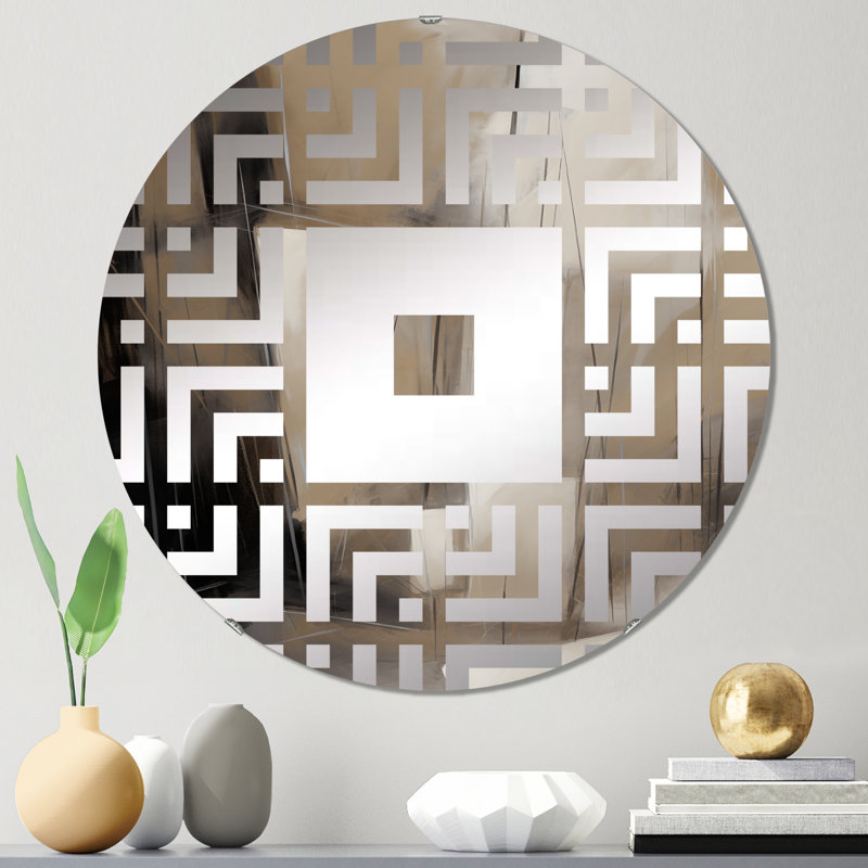 Petch - Miroir mural carré, 23,6 po x 23,6 po